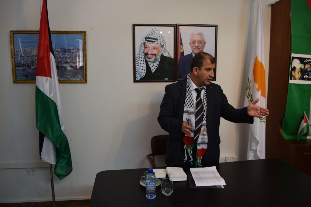 لقاء السفير حسن مع رئيس دائرة الشرق الاوسط الجديد في الخارجية القبرصية