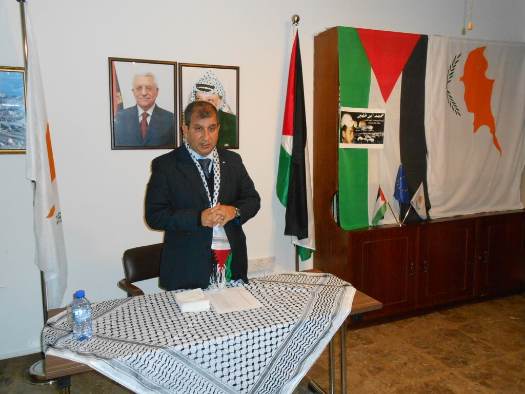 لقاء السفير حسن مع رئيس دائرة الشرق الاوسط الجديد في الخارجية القبرصية