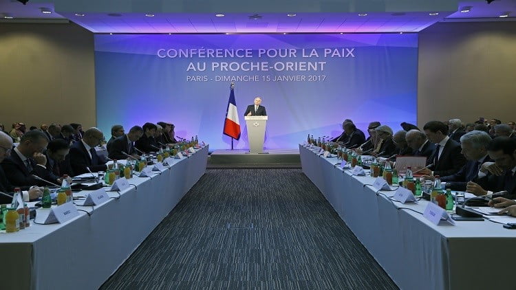 انطلاق أعمال مؤتمر باريس للسلام في الشرق الأوسط