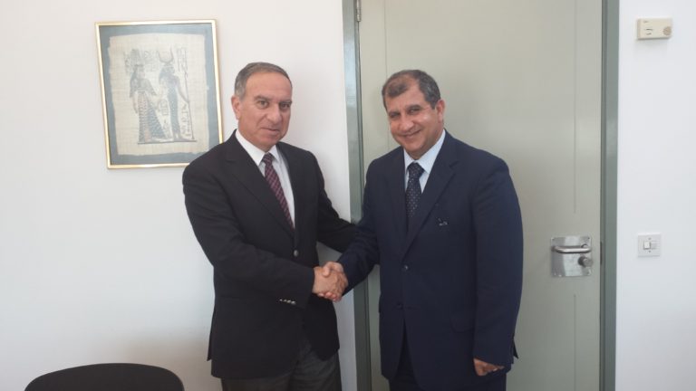 قبرص : السفير حسن يبحث مع الخارجية أخر التطورات واضراب الاسرى