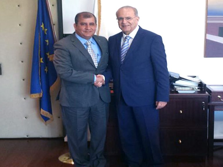 قبرص: السفير حسن يودع وزير الخارجية ويطلعه على التصعيد الإسرائيلي في القدس