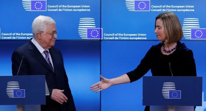 رئيس دولة فلسطين محمود عباس يحظى بدعم الاتحاد الأوروبي لعاصمة فلسطينية في القدس الشرقية