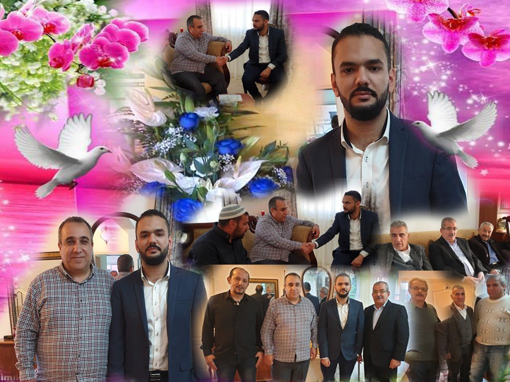 تم على بركة الله عقد قرآن الفلسطيني احمد السيد بركة من غزة على كريمة الاخ محمود ديب (ابو مؤمن) وسط الاهل والاصدقاء