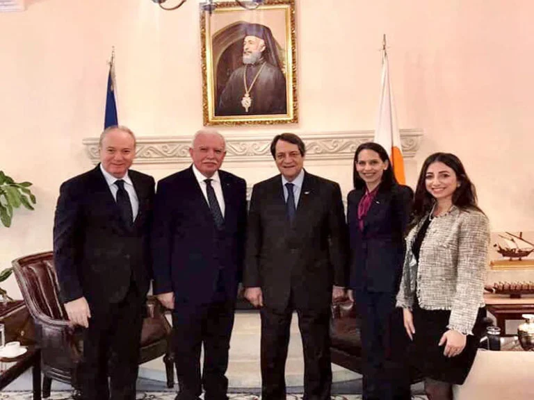 الرئيس القبرصي خلال لقائه المالكي: موقفنا ثابت حيال الحقوق المشروعة للشعب الفلسطيني