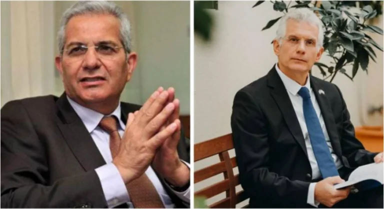 سفير إسرائيل مقابلة . اكيل: جدل حول القضية الفلسطينية