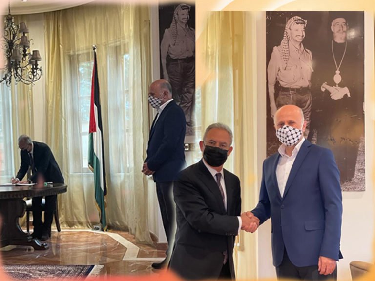 رئيس الحزب الحاكم القبرصي “ذيسي” يزور سفارة دولة فلسطين