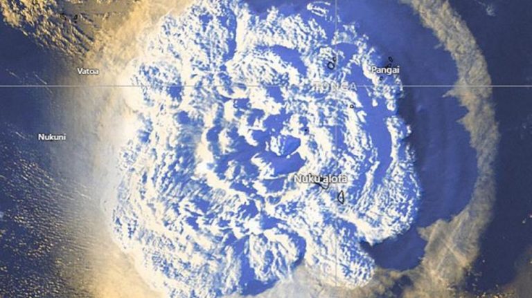 “لامست” موجة الصدمة الناجمة عن ثوران بركان تونغا قبرص
