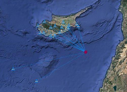 زلزال بقوة 4 درجات يضرب المنطقة البحرية قبالة سواحل بافوس