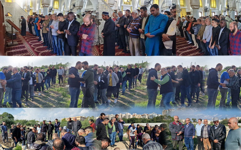 قبرص: مراسم الصلاة وتوارى الجثمان الفلسطيني (شادي امين عبدالرحمن السعدي) في مقبرة المسلمين في لارنكا ( بالصور والفيديو )