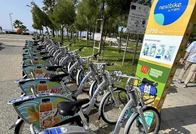 ليماسول تقوم بتثبيت دراجات كهربائية جديدة للإيجار